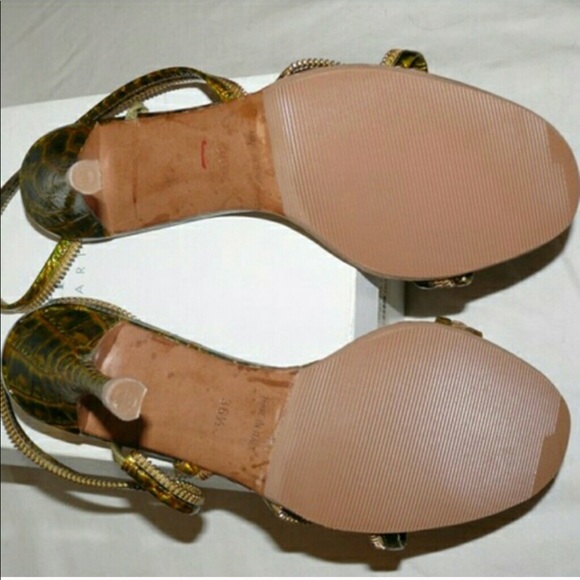 Vintage Christian Dior Heels Green Snakeskin 8/8.5 - Picture 3 of 4